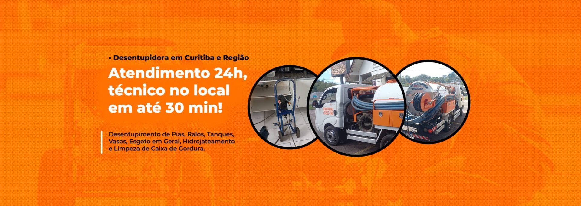 BANNER- Desentupidora Tizott Curitiba PR