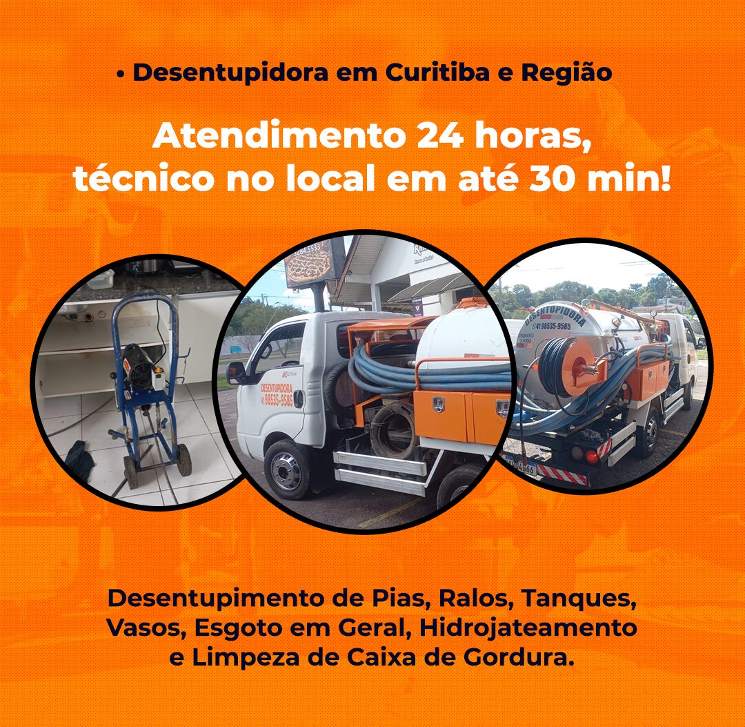 BANNER- Desentupidora Tizott Curitiba PR